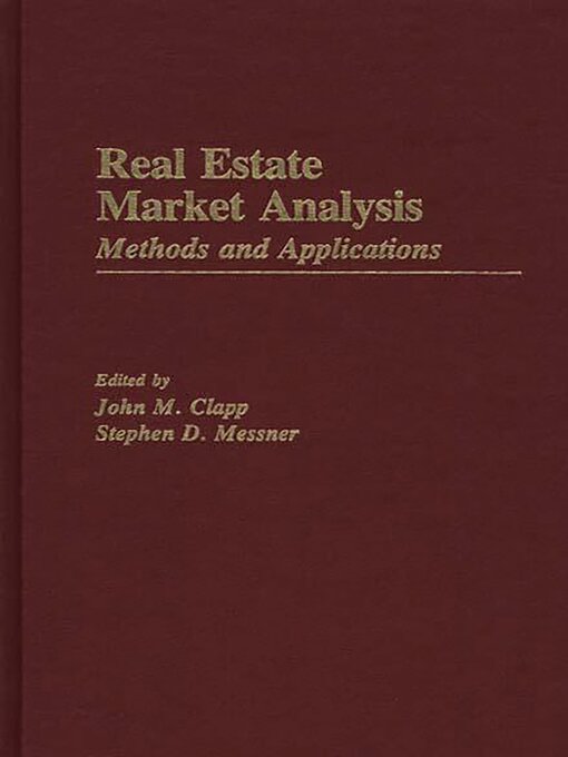 Title details for Real Estate Market Analysis by John M. Clapp - Available